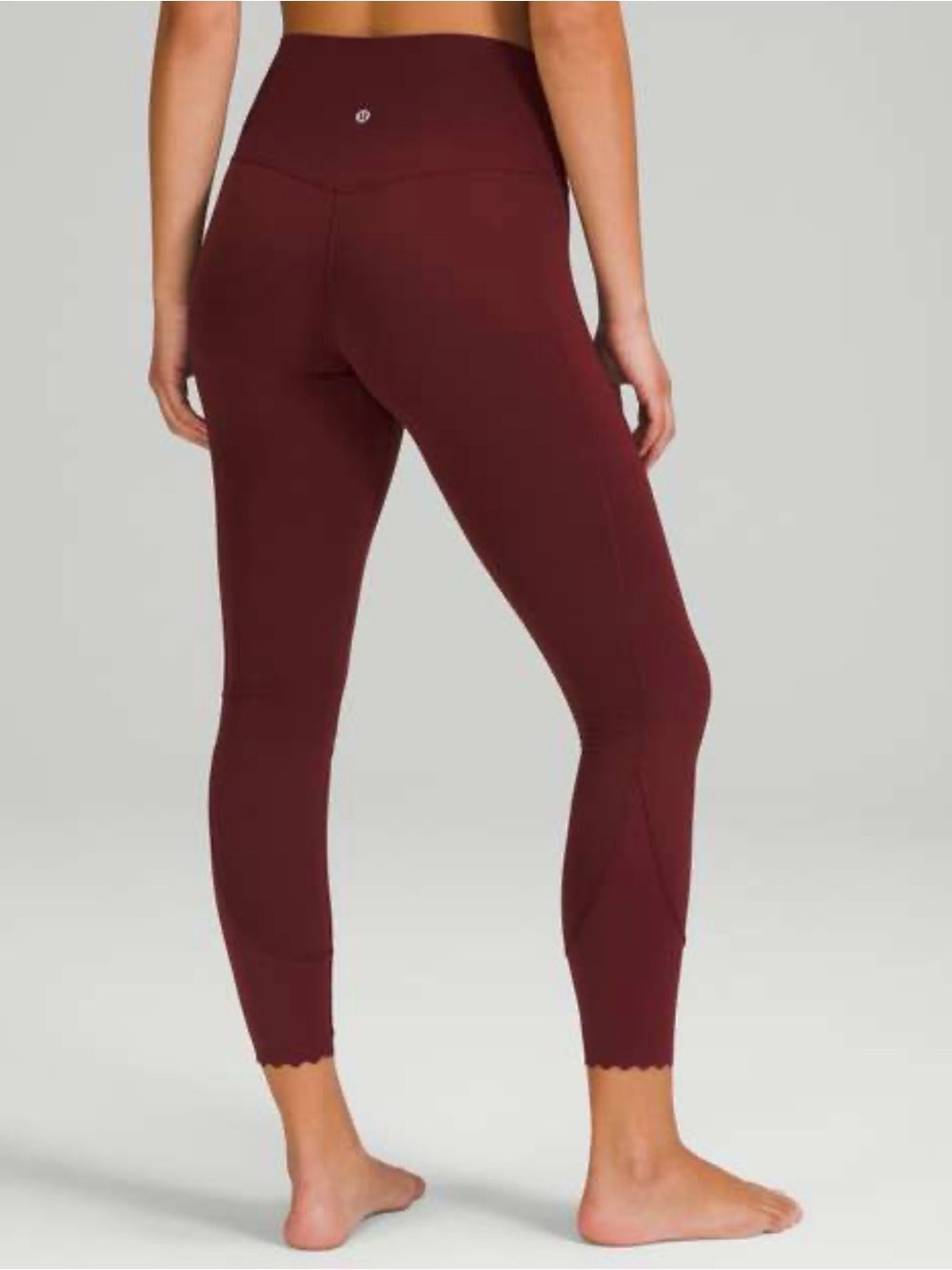 Lululemon Align Scalloped Hem High-Rise Pant 25" Mulled Wine Size 4
